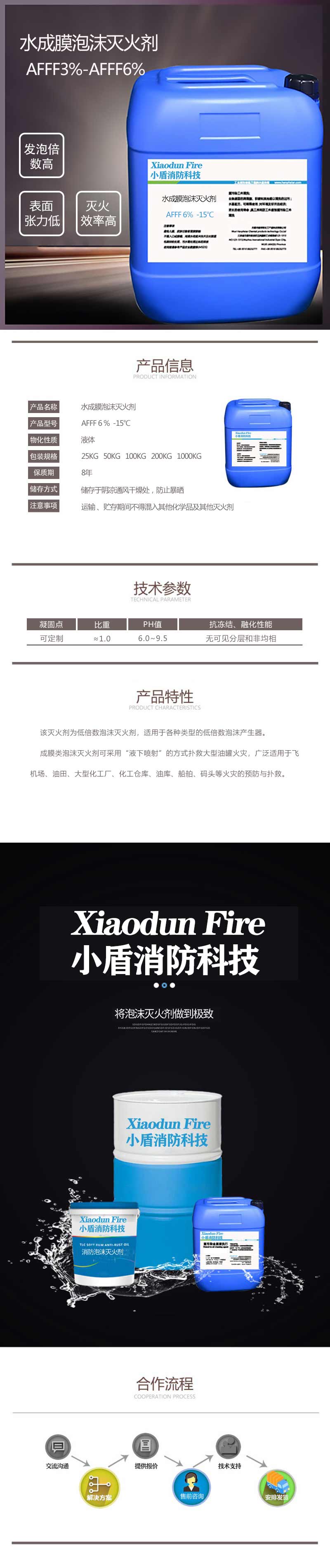 水成膜泡沫滅火劑 AFFF6% -15℃